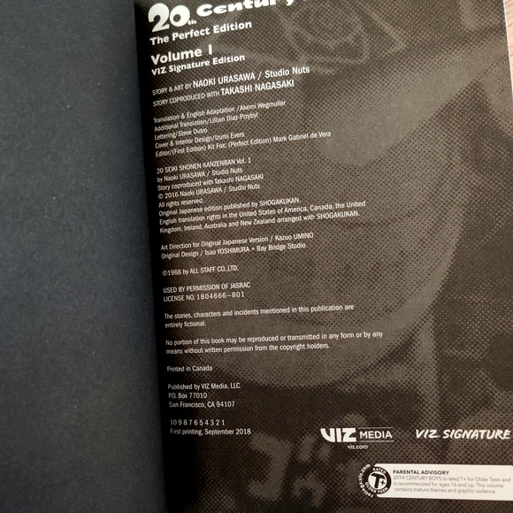 20th Century Boys Perfect Edition Volume 1 by Naoki Urasawa Manga Action 16+ - Picture 3 of 16